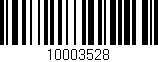 Código de barras (EAN, GTIN, SKU, ISBN): '10003528'