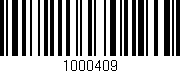 Código de barras (EAN, GTIN, SKU, ISBN): '1000409'