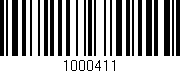 Código de barras (EAN, GTIN, SKU, ISBN): '1000411'