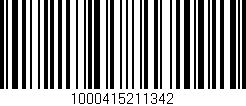 Código de barras (EAN, GTIN, SKU, ISBN): '1000415211342'