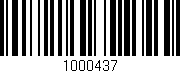 Código de barras (EAN, GTIN, SKU, ISBN): '1000437'
