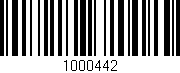 Código de barras (EAN, GTIN, SKU, ISBN): '1000442'