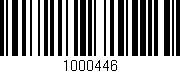 Código de barras (EAN, GTIN, SKU, ISBN): '1000446'