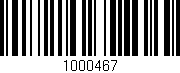 Código de barras (EAN, GTIN, SKU, ISBN): '1000467'