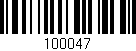 Código de barras (EAN, GTIN, SKU, ISBN): '100047'
