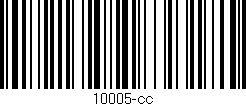 Código de barras (EAN, GTIN, SKU, ISBN): '10005-cc'