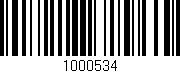 Código de barras (EAN, GTIN, SKU, ISBN): '1000534'