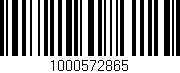 Código de barras (EAN, GTIN, SKU, ISBN): '1000572865'