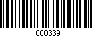 Código de barras (EAN, GTIN, SKU, ISBN): '1000669'