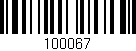 Código de barras (EAN, GTIN, SKU, ISBN): '100067'