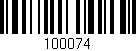 Código de barras (EAN, GTIN, SKU, ISBN): '100074'
