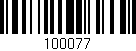 Código de barras (EAN, GTIN, SKU, ISBN): '100077'
