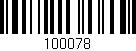 Código de barras (EAN, GTIN, SKU, ISBN): '100078'