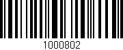 Código de barras (EAN, GTIN, SKU, ISBN): '1000802'