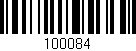 Código de barras (EAN, GTIN, SKU, ISBN): '100084'