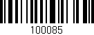 Código de barras (EAN, GTIN, SKU, ISBN): '100085'