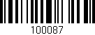 Código de barras (EAN, GTIN, SKU, ISBN): '100087'