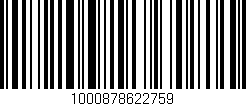 Código de barras (EAN, GTIN, SKU, ISBN): '1000878622759'