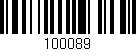 Código de barras (EAN, GTIN, SKU, ISBN): '100089'