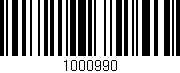 Código de barras (EAN, GTIN, SKU, ISBN): '1000990'