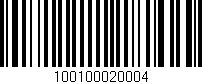 Código de barras (EAN, GTIN, SKU, ISBN): '100100020004'