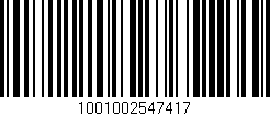 Código de barras (EAN, GTIN, SKU, ISBN): '1001002547417'