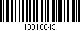 Código de barras (EAN, GTIN, SKU, ISBN): '10010043'