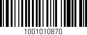 Código de barras (EAN, GTIN, SKU, ISBN): '1001010870'