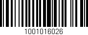 Código de barras (EAN, GTIN, SKU, ISBN): '1001016026'