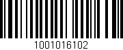 Código de barras (EAN, GTIN, SKU, ISBN): '1001016102'