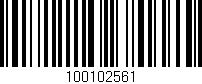 Código de barras (EAN, GTIN, SKU, ISBN): '100102561'