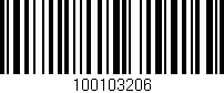 Código de barras (EAN, GTIN, SKU, ISBN): '100103206'