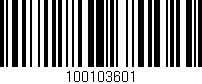 Código de barras (EAN, GTIN, SKU, ISBN): '100103601'