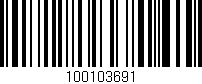 Código de barras (EAN, GTIN, SKU, ISBN): '100103691'
