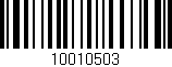 Código de barras (EAN, GTIN, SKU, ISBN): '10010503'
