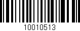 Código de barras (EAN, GTIN, SKU, ISBN): '10010513'