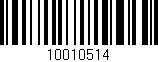 Código de barras (EAN, GTIN, SKU, ISBN): '10010514'