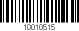 Código de barras (EAN, GTIN, SKU, ISBN): '10010515'