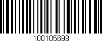 Código de barras (EAN, GTIN, SKU, ISBN): '100105698'