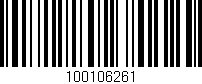 Código de barras (EAN, GTIN, SKU, ISBN): '100106261'