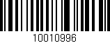 Código de barras (EAN, GTIN, SKU, ISBN): '10010996'