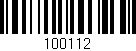 Código de barras (EAN, GTIN, SKU, ISBN): '100112'
