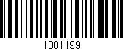 Código de barras (EAN, GTIN, SKU, ISBN): '1001199'