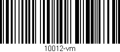 Código de barras (EAN, GTIN, SKU, ISBN): '10012-vm'