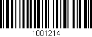 Código de barras (EAN, GTIN, SKU, ISBN): '1001214'