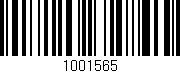 Código de barras (EAN, GTIN, SKU, ISBN): '1001565'