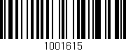 Código de barras (EAN, GTIN, SKU, ISBN): '1001615'