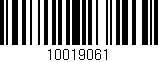 Código de barras (EAN, GTIN, SKU, ISBN): '10019061'