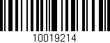Código de barras (EAN, GTIN, SKU, ISBN): '10019214'