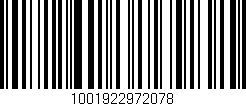 Código de barras (EAN, GTIN, SKU, ISBN): '1001922972078'